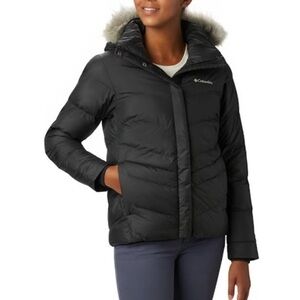 Columbia Women's Black Down Peak to Park Winter Jacket Puffer